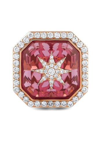 Купить Кольцо Bee Goddess Venus Star Розовое золото – премиальные кольца ZhannaKanGroup