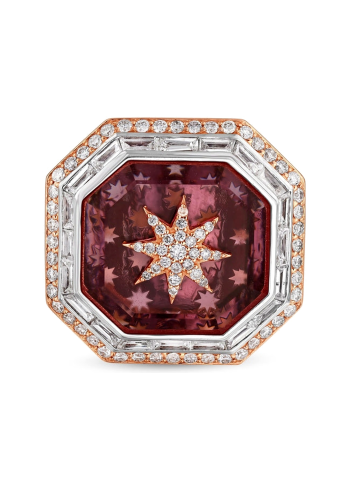 Купить Кольцо Bee Goddess Venus Star Розовое золото – премиальные кольца ZhannaKanGroup