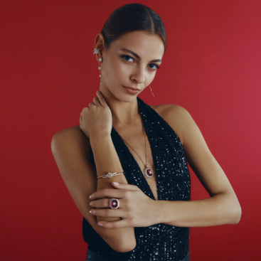 Купить Кольцо Bee Goddess Venus Star Розовое золото – премиальные кольца ZhannaKanGroup