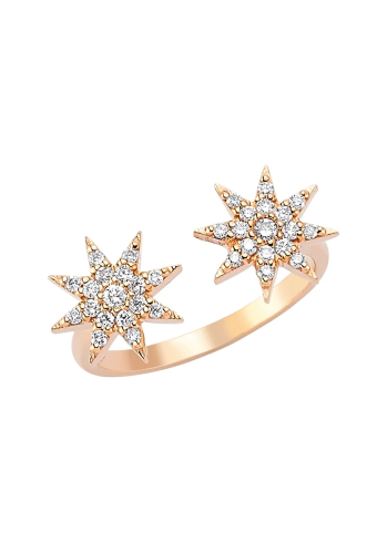 Купить Кольцо Bee Goddess Venus Star Розовое золото – премиальные кольца ZhannaKanGroup