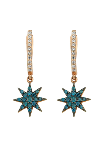 Купить Серьги Bee Goddess Venus Star Розовое золото – премиальные ZhannaKanGroup