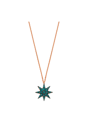 Купить Колье Bee Goddess Venus Star Розовое золото – премиальные ZhannaKanGroup