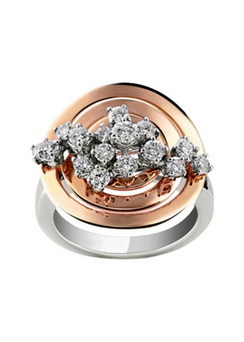 Купить Кольцо Damiani Sophia Розовое золото – премиальные кольца ZhannaKanGroup