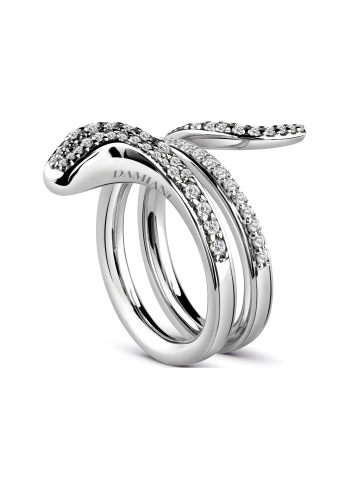 Купить Кольцо Damiani Eden Белое золото – премиальные кольца ZhannaKanGroup