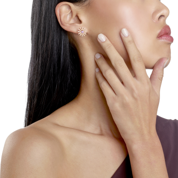 Купить Серьги Damiani Margherita Розовое золото – премиальные ZhannaKanGroup