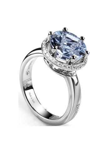 Купить Кольцо Damiani Minou Белое золото – премиальные кольца ZhannaKanGroup
