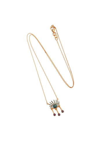 Купить Колье Bee Goddess Eye Light Розовое золото – премиальные ZhannaKanGroup