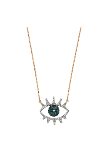 Купить Колье Bee Goddess Eye Light Розовое золото – премиальные ZhannaKanGroup