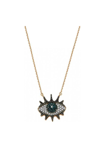 Купить Колье Bee Goddess Eye Light Розовое золото – премиальные ZhannaKanGroup