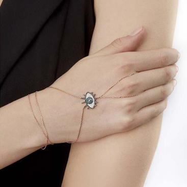 Купить Браслет-Кольцо Bee Goddess Eye Light Розовое золото – премиальные браслеты ZhannaKanGroup