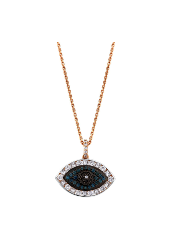 Купить Колье Bee Goddess Eye Light Розовое золото – премиальные ZhannaKanGroup