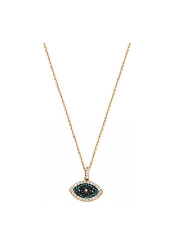 Купить Колье Bee Goddess Eye Light Розовое золото – премиальные ZhannaKanGroup