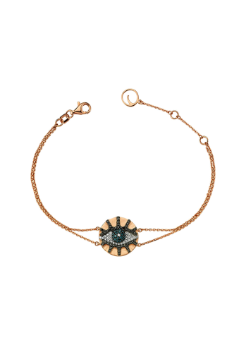 Купить Браслет Bee Goddess Eye Light Розовое золото – премиальные браслеты ZhannaKanGroup