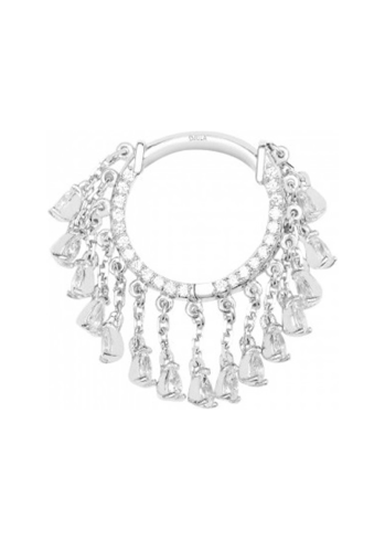 Купить Моно серьга Djula Creole Белое золото – премиальные серьги ZhannaKanGroup