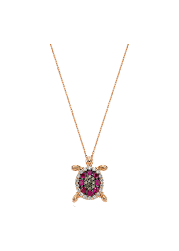 Купить Колье Bee Goddess Turtle Розовое золото – премиальные ZhannaKanGroup