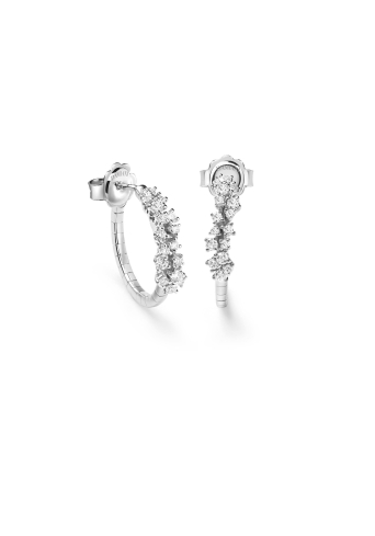 Купить Серьги Damiani Mimosa Flexi Белое золото – премиальные серьги ZhannaKanGroup