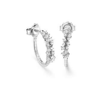 Damiani Серьги Damiani Mimosa Flexi Белое золото