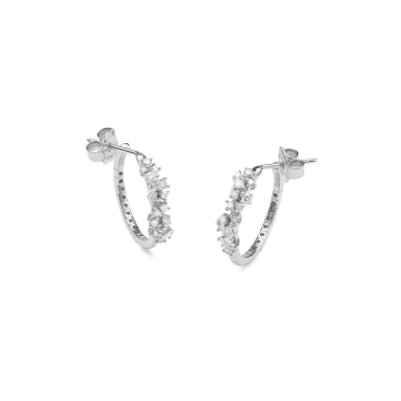 Damiani Серьги Damiani Mimosa Flexi Белое золото