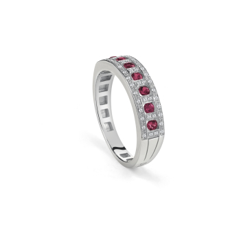 Купить Кольцо Damiani Belle Epoque Белое золото – премиальные кольца ZhannaKanGroup