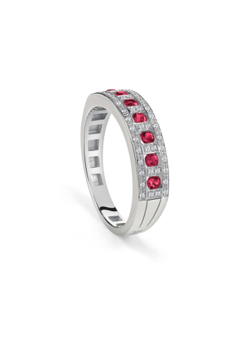Купить Кольцо Damiani Belle Epoque Белое золото – премиальные кольца ZhannaKanGroup