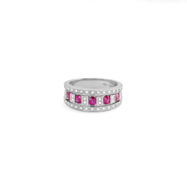 Купить Кольцо Damiani Belle Epoque Белое золото – премиальные кольца ZhannaKanGroup