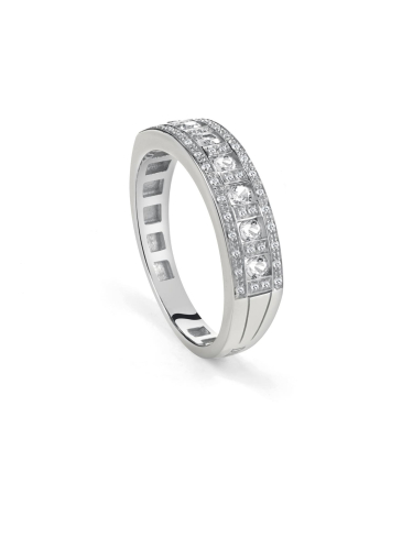 Купить Кольцо Damiani Belle Epoque Белое золото – премиальные кольца ZhannaKanGroup