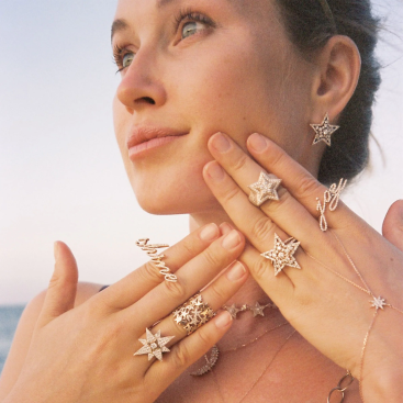 Купить Колье Bee Goddess Venus Star Розовое золото – премиальные ZhannaKanGroup