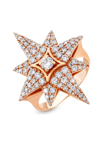 Купить Кольцо BeeGoddess Venus Star Розовое золото – премиальные кольца ZhannaKanGroup