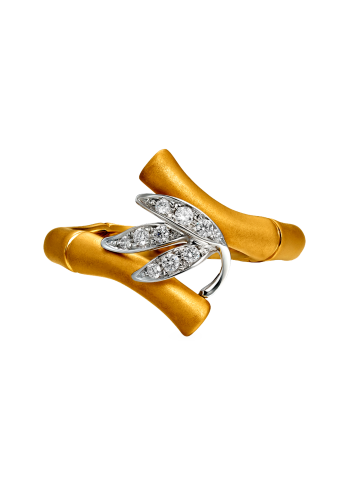 Купить Кольцо CarreraYCarrera Bambu Желтое золото – премиальные кольца ZhannaKanGroup