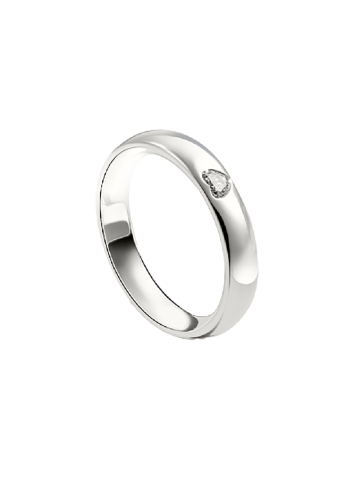 Купить Кольцо Damiani D.Cuore Белое золото – премиальные кольца ZhannaKanGroup