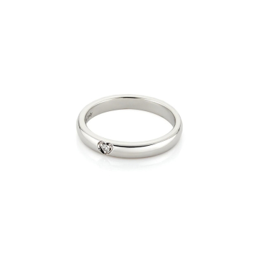 Купить Кольцо Damiani D.Cuore Белое золото – премиальные кольца ZhannaKanGroup
