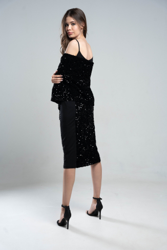 Купить Платье Zardozi Delight Бархат – премиальные платья ZhannaKanGroup