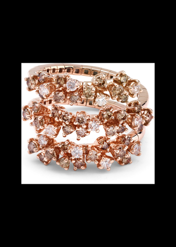 Сақина Damiani Mimosa Flexi Қызғылт алтын сатып алыңыз – ZhannaKanGroup премиум сақиналар