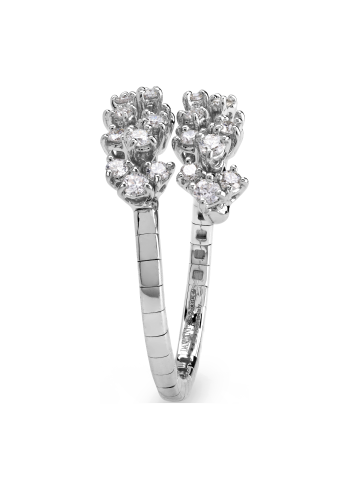 Купить Кольцо Damiani Mimosa Flexi Белое золото – премиальные кольца ZhannaKanGroup