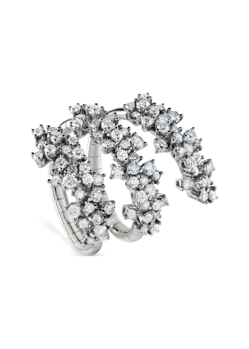 Купить Кольцо Damiani Mimosa Flexi Белое золото – премиальные кольца ZhannaKanGroup