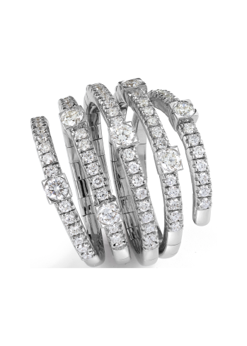 Купить Кольцо Damiani Notte Di San Lorenzo Белое золото – премиальные кольца ZhannaKanGroup