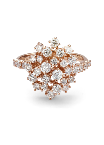 Купить Кольцо Damiani Mimosa Розовое золото – премиальные кольца ZhannaKanGroup
