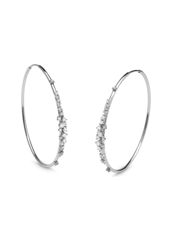 Купить Серьги Damiani Mimosa Flexi Белое золото – премиальные ZhannaKanGroup