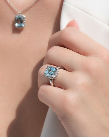 Купить Кольцо Damiani Minou Белое золото – премиальные кольца ZhannaKanGroup