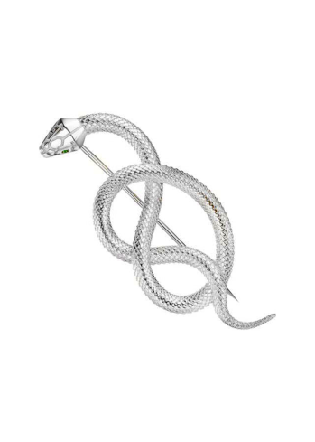 Купить Constella Брошь Geoma Snake Джеома Золото Серебро – премиальные ZhannaKanGroup