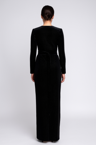 Купить Платье Zardozi Delight Бархат – премиальные платья ZhannaKanGroup