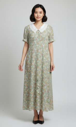 Buy Dress Zardozi Spring–Summer Cotton – premium dresses by ZhannaKanGroup