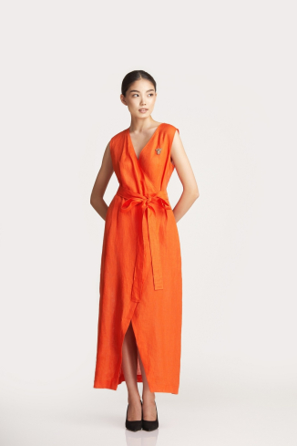 Купить Платье Zardozi Nature Лен – премиальные платья ZhannaKanGroup