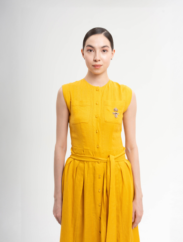 Купить Платье Zardozi Linen Лен – премиальные платья ZhannaKanGroup