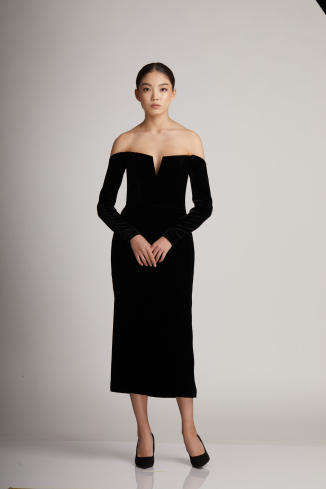 Купить Платье Zardozi Mukhina Бархат – премиальные платья ZhannaKanGroup