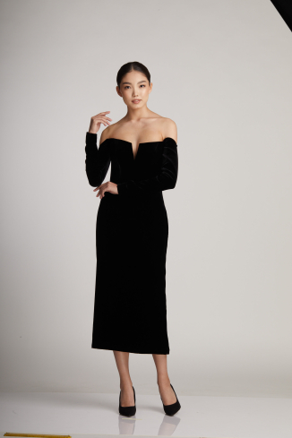 Купить Платье Zardozi Mukhina Бархат – премиальные платья ZhannaKanGroup