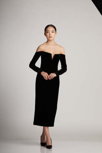 Купить Платье Zardozi Mukhina Бархат – премиальные платья ZhannaKanGroup