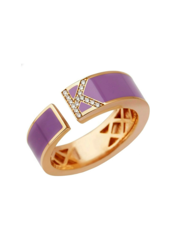 Купить Кольцо RF Enamel Розовое золото – премиальные кольца ZhannaKanGroup