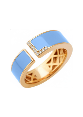 Купить Кольцо RF Enamel Розовое золото – премиальные кольца ZhannaKanGroup