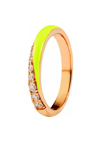 Купить Кольцо RF Enamel Розовое золото – премиальные кольца ZhannaKanGroup